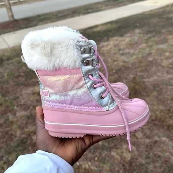 LONDON FOG Girls Bell Court Cold Weather Warm Lined Snow Boots‎ Size 10 - Picture 11 of 11